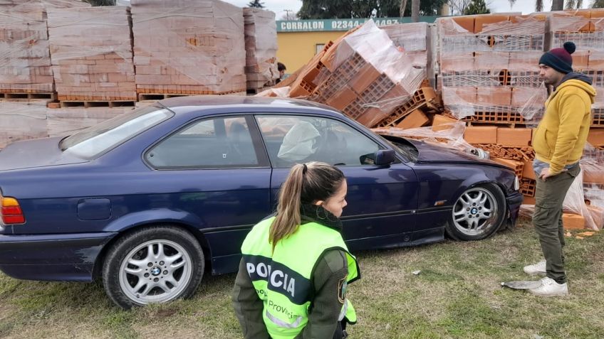 Colisión en la banquina de la ruta nacional 205 Sin lesionados