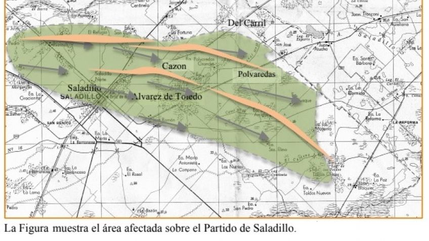 Informe meteorológico | Saladillo fue azotado, en agosto, por un tornado con ráfagas de entre 140 y 160 Km/h